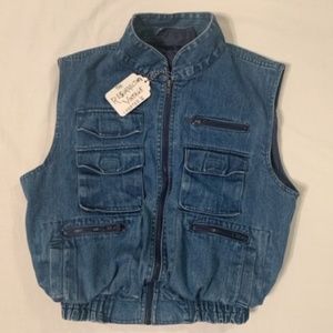 Vintage Denim Tactical Vest